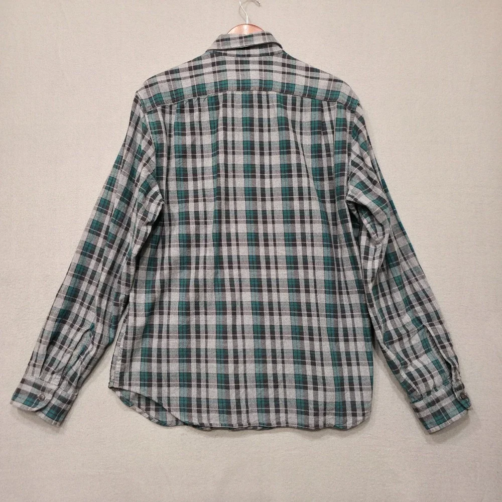 J.‎ Crew Men's Multicolor Plaid Long Sleeve Heavyweight Flannel Size Large